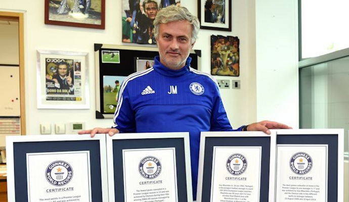 Mourinho entra nel Guinness dei primati