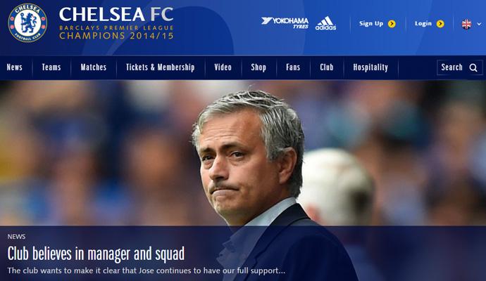 Dal Chelsea: 'Fiducia piena in Mourinho'