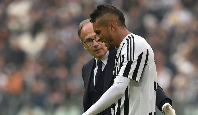 Juve, Pereyra fuori 40 giorni. Asamoah...