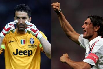 Buffon Maldini Champions