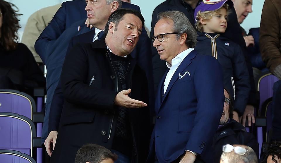 VIDEO Renzi, un coro per il Verona 'gemellato' con la Fiorentina