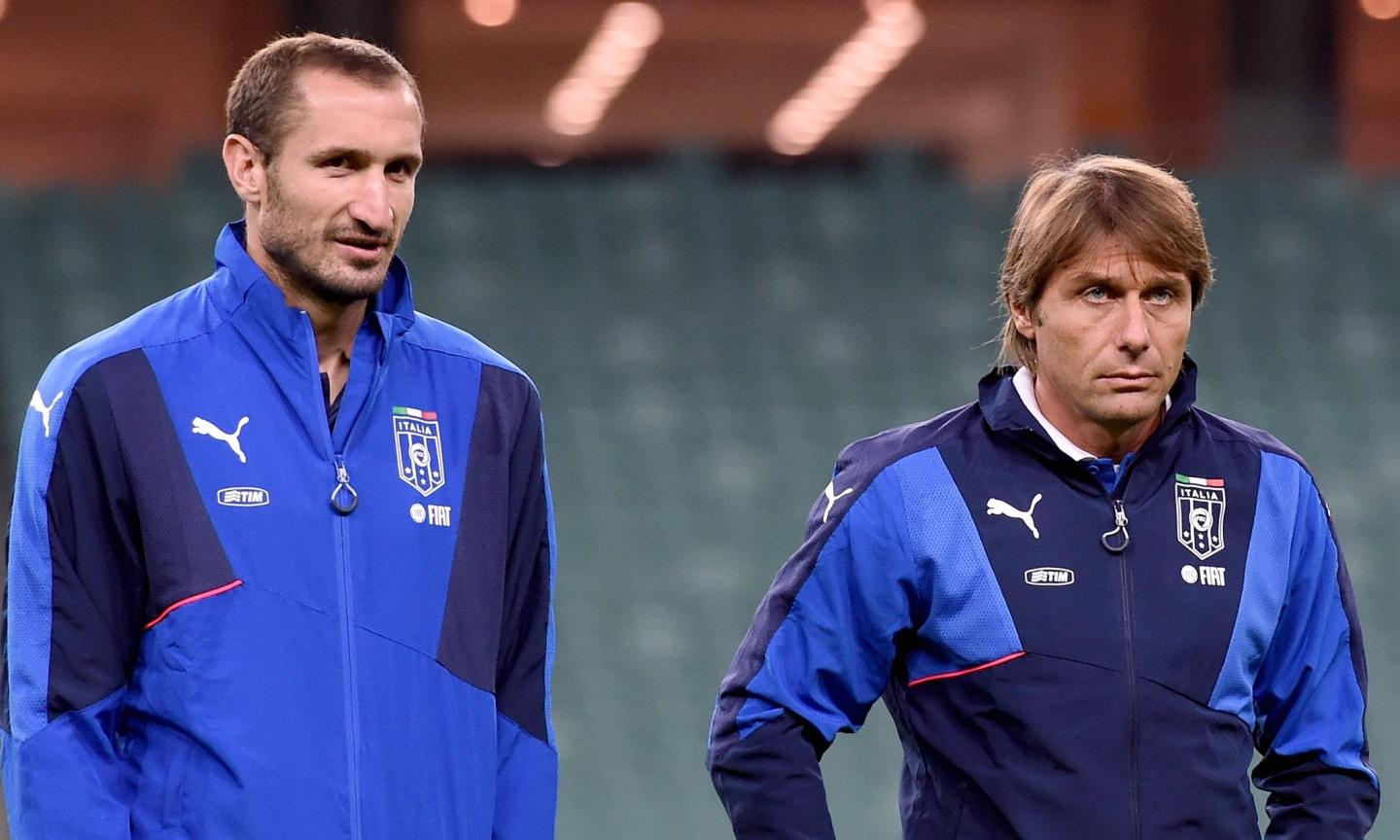 Conte reacts to Chiellini’s Chelsea links