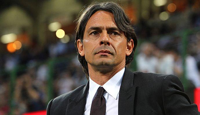 Filippo Inzaghi in tribuna all'Olimpico per seguire la Lazio