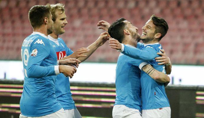 Napoli-Verona 3-0. Ora l'Inter ai quarti