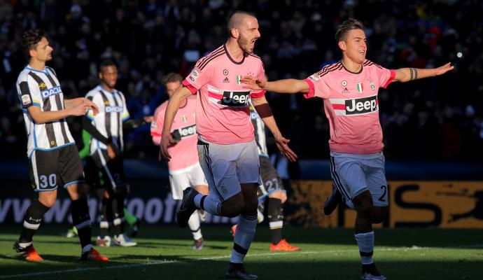 Poker Juve a Udine: staccata l'Inter 