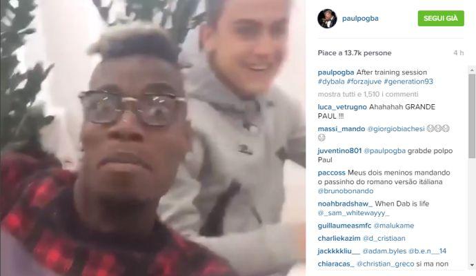 VIDEO Pogba con Dybala spiega la 'Dab'