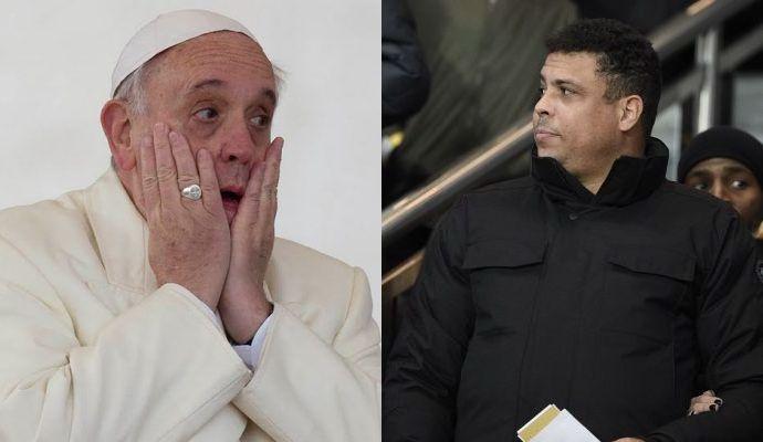 Papa Francesco non riceve Ronaldo per colpa di due donne vestite di bianco 