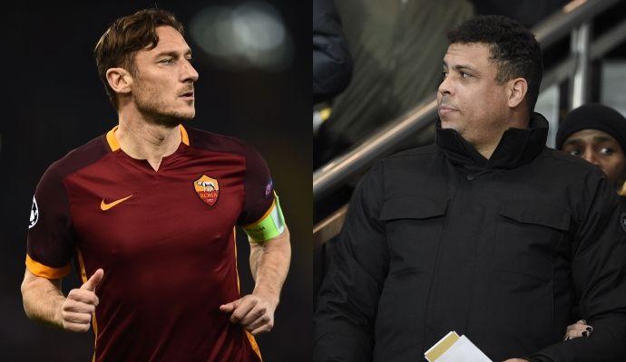 Totti e Ronaldo, miti a confronto 