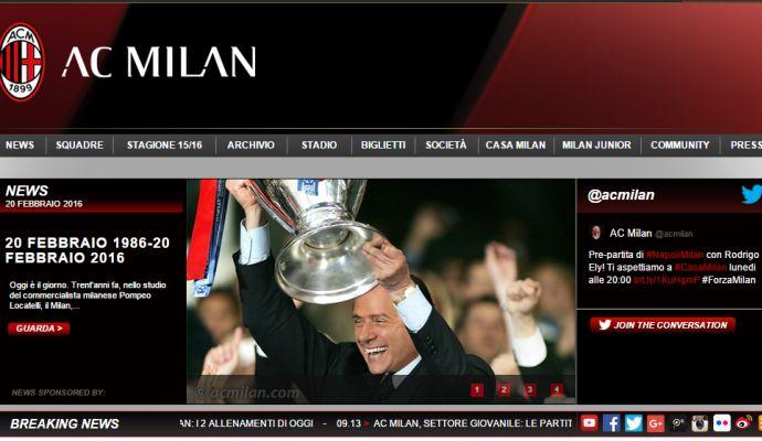 AC Milan celebrate thirty years of Berlusconi Presidency