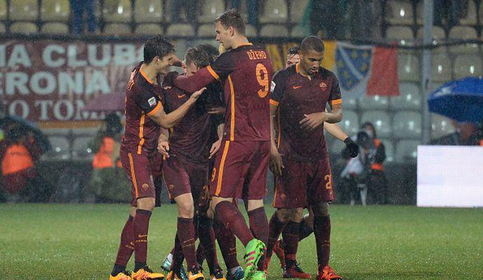 Roma: Salah e Dzeko abbattono il Carpi