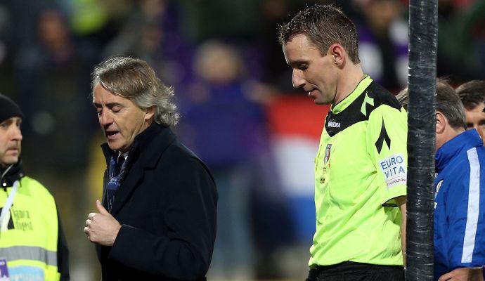 Fiorentina-Inter, la moviola: Mazzoleni da 4. Pioggia di rossi e manca un rigore