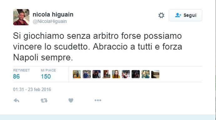 Fratello di Higuain contro Banti: 'Senza arbitro, forse il Napoli vince lo scudetto'