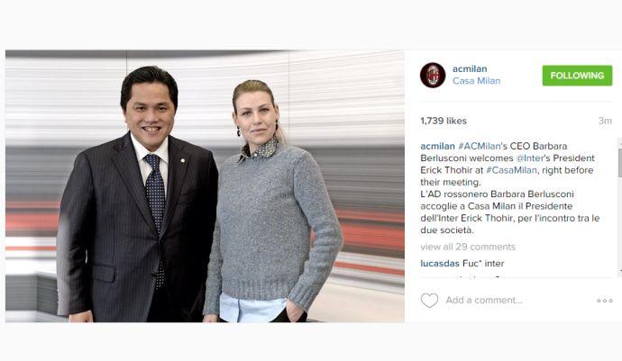 Barbara-Thohir, incontro a Casa Milan: il punto su San Siro