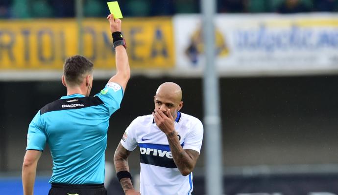 Giudice Sportivo, Inter: un turno a Felipe Melo