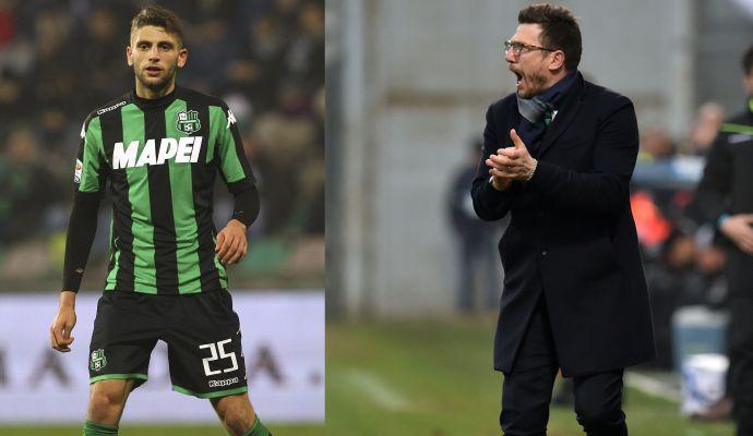 Di Francesco-Milan, Berardi fra Juve e tifo per l'Inter: parla l'ad del Sassuolo