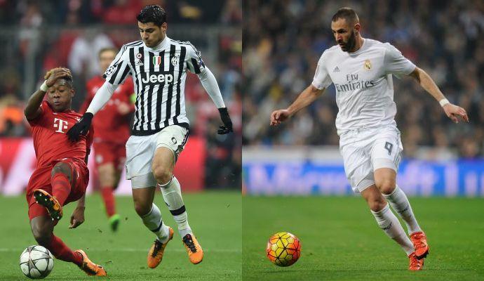 Juve-Real, intreccio Morata-Benzema