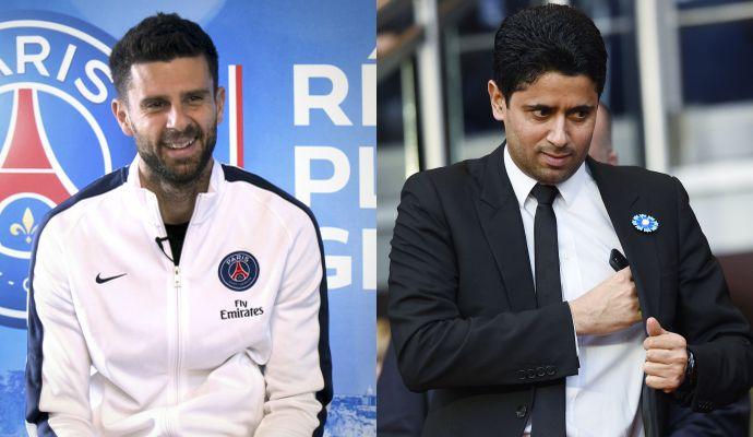 Simeone insiste per Thiago Motta, Al Khelaifi: 'Smettetela o compro l'Atletico'
