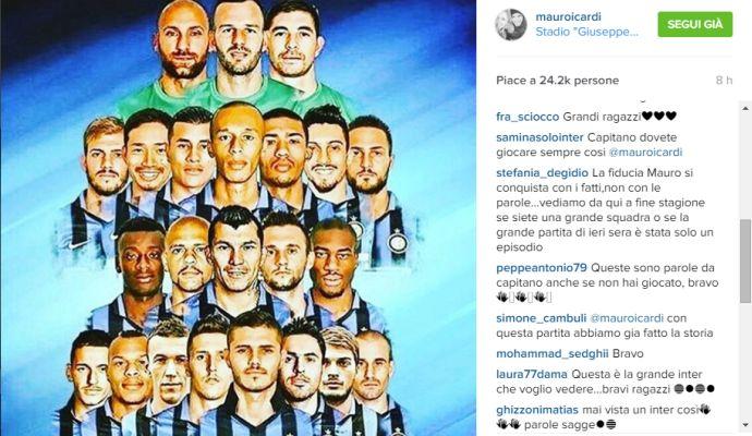 Icardi: 'Questa Inter ha le palle!'