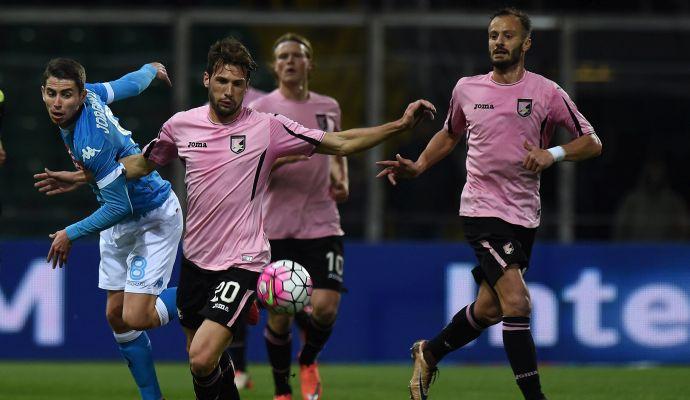 CM STADIO: Palermo-Napoli 0-1. Allan: 'Mancano nove finali'