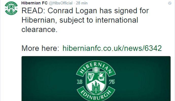 Hibernian, UFFICIALE: preso Logan