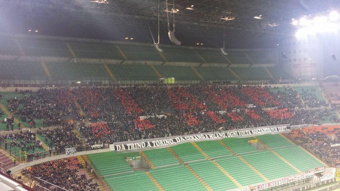 Milan-Alessandria, in diecimila a San Siro per sostenere i grigi