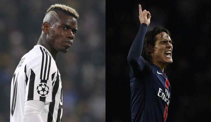 Juve, summit di mercato: Pogba via solo per 100 milioni, si punta tutto su Cavani