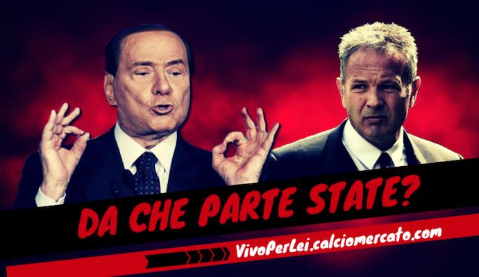 #IoStoConMiha: tifosi contro Berlusconi