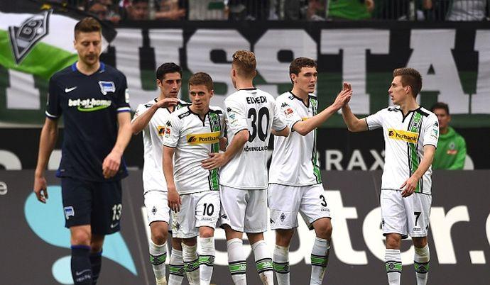 Bundesliga: Borussia M'gladbach, cinquina all'Hertha. Dortmund, secondo posto matematico