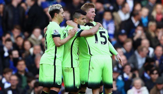 Man City: tris di Aguero e 3-0 al Chelsea