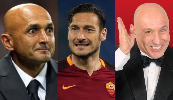 Spalletti, che lite con il comico per Totti!