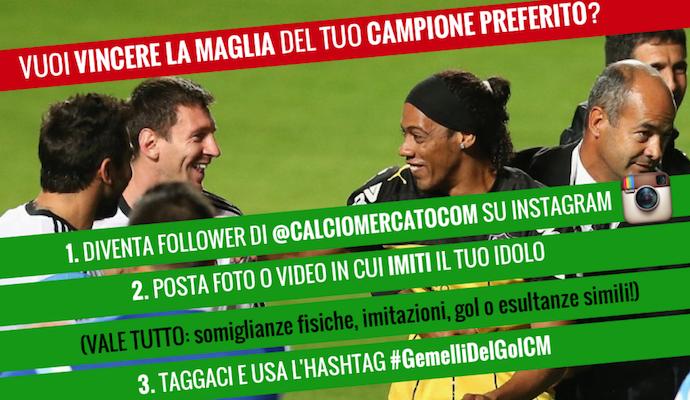 Seguiteci su INSTAGRAM e potrete vincere la MAGLIA originale del vostro idolo!