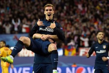 Griezmann Atletico Madrid festeggia