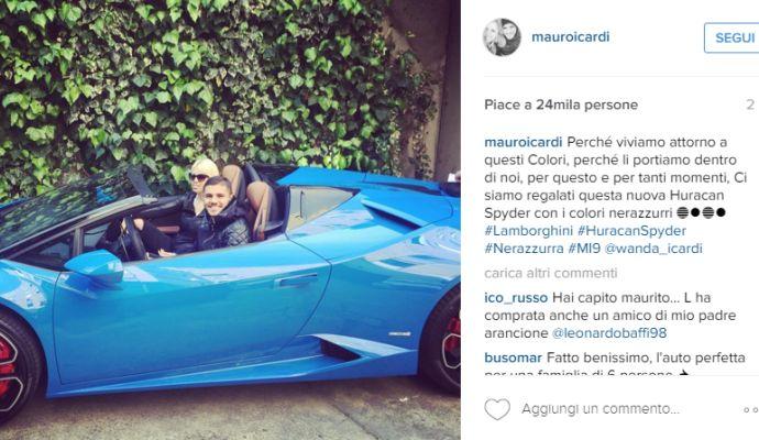 Icardi, è nerazzurra anche l'auto FOTO