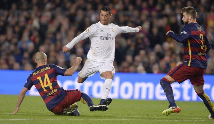 Real, 1-2 al Barcellona: decide Ronaldo