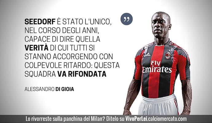 Milan, da quando Seedorf non gioca più