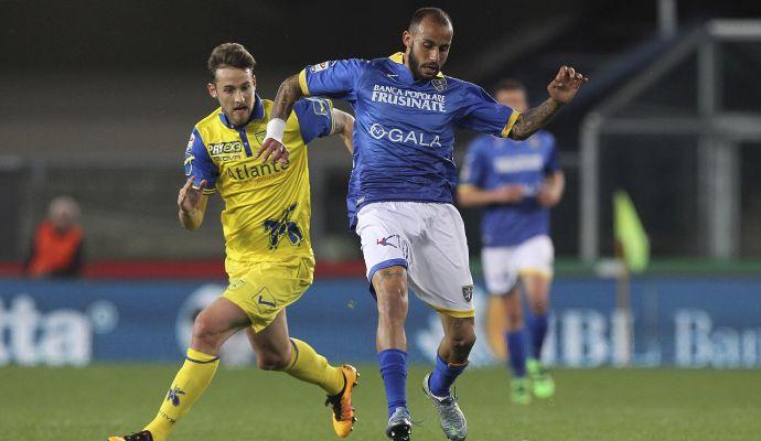 Frosinone: due giocatori a parte, out Soddimo