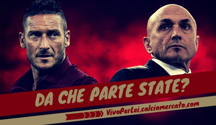 Totti-Spalletti, pace solo per le tv