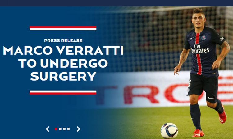 OFFICIAL: Verratti will miss Euro 2016