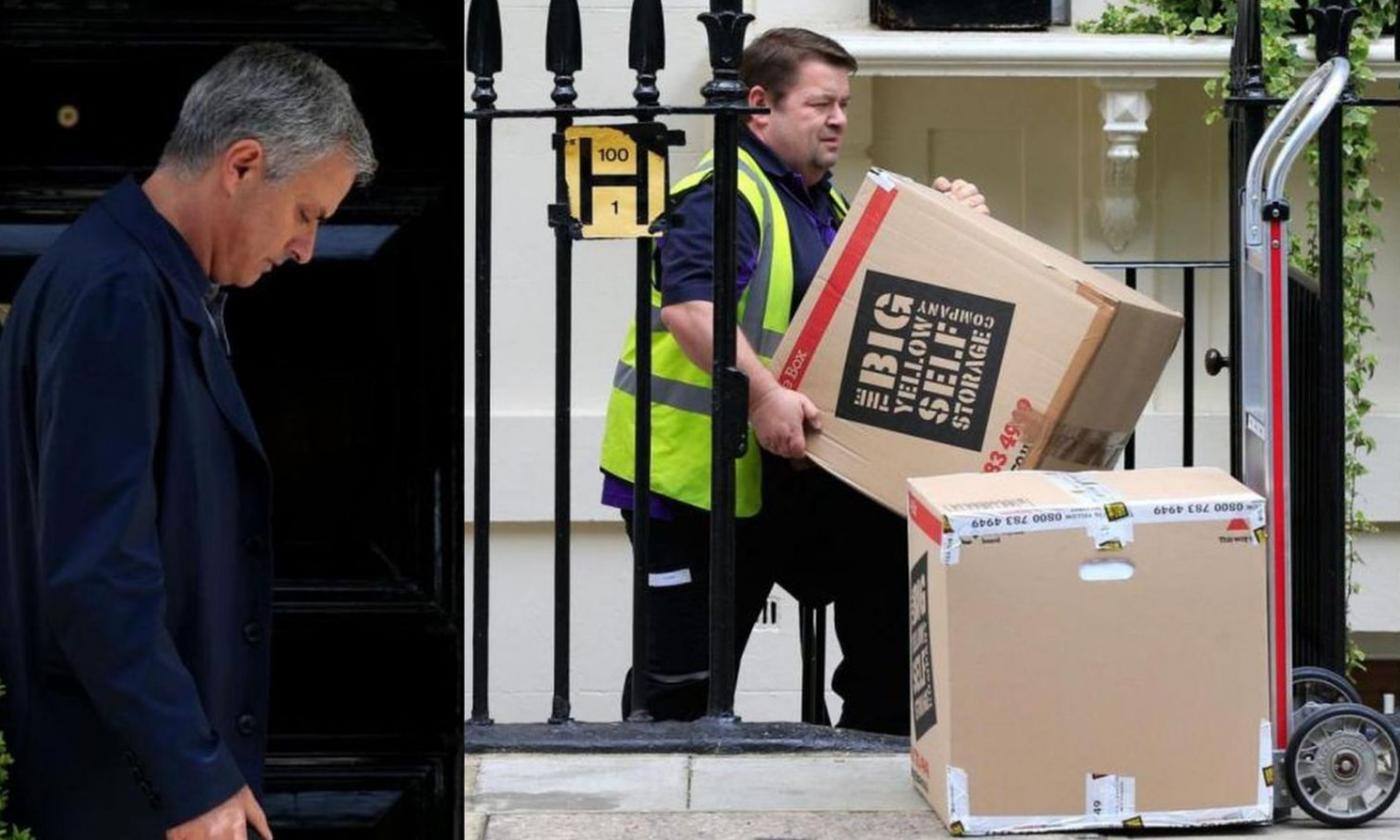 Mourinho to United: Special One spotted while moving out of his home in London