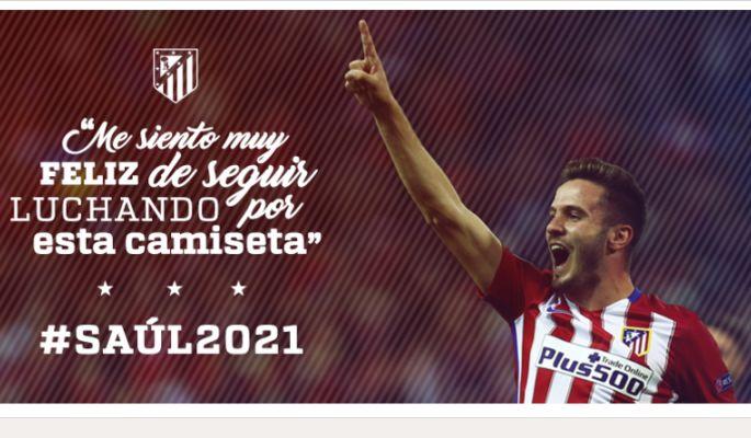 Atletico Madrid, OFFICIAL: Contract renewal for Saúl Ñíguez 