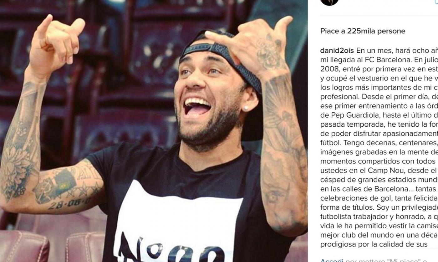 Dani Alves already wears the bianconeri colours: "I want five trophies with Juve"