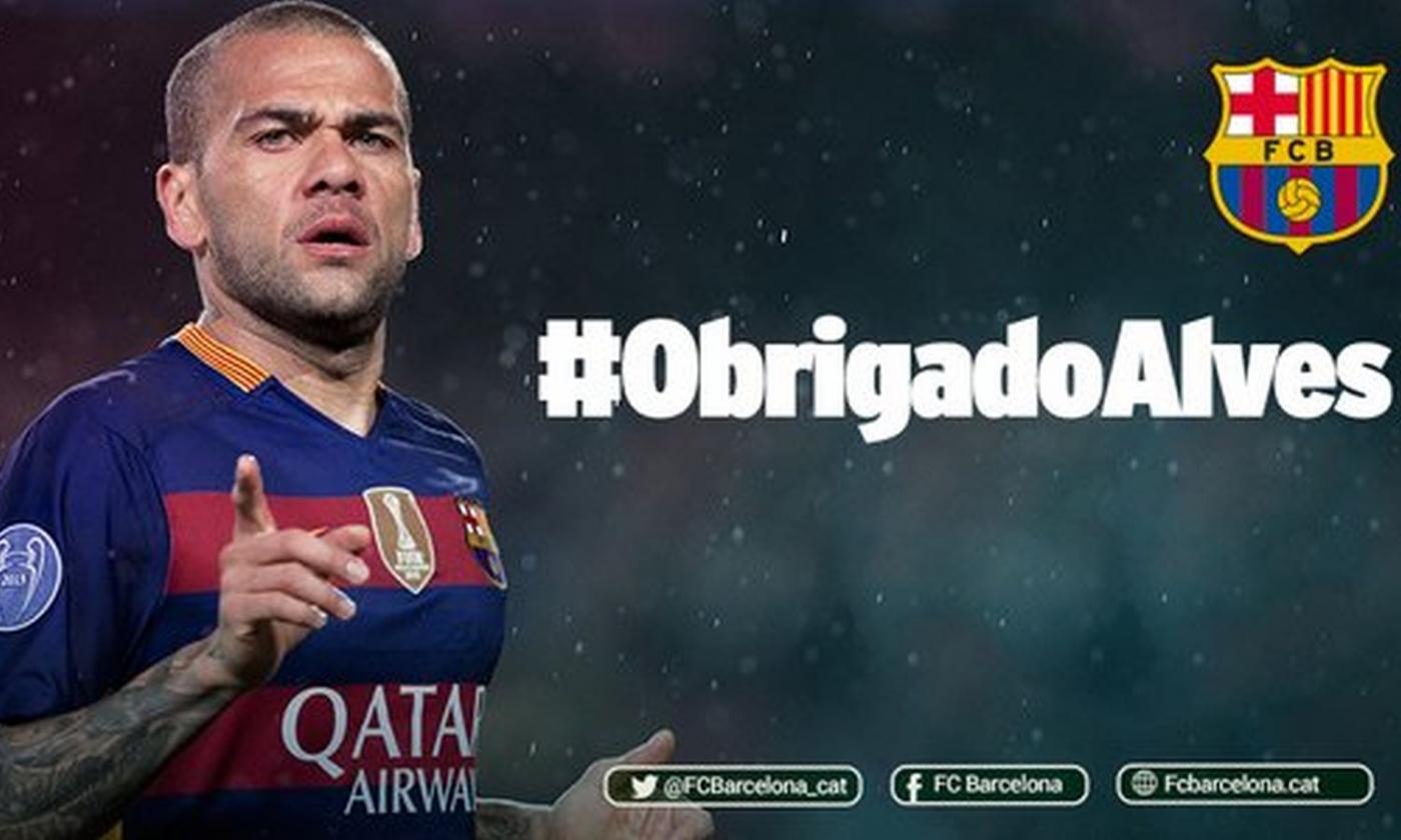 OFFICIAL, Juve target Dani Alves quits Barça: 'Ready for a new challenge'