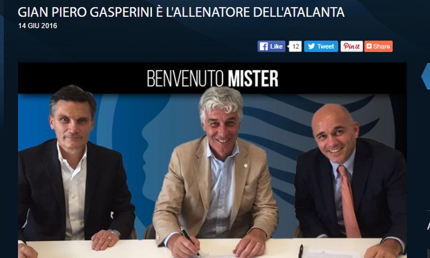 Atalanta, UFFICIALE: Gasperini nuovo allenatore