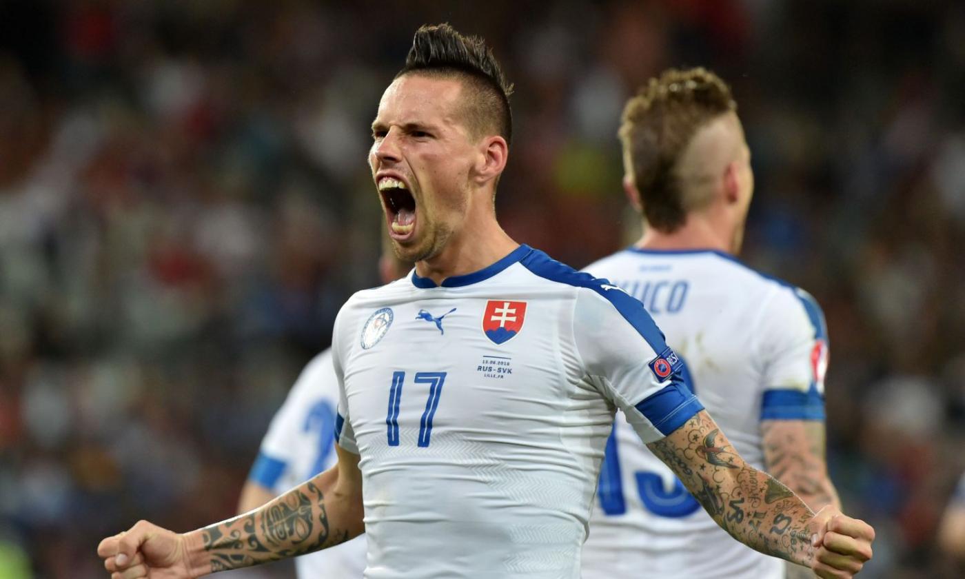 Euro '16: Russia-Slovacchia 1-2, super Hamsik con assist e gol splendido