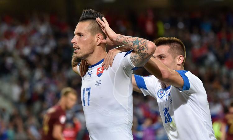 Slovacchia-Malta, formazioni ufficiali: ci sono Skriniar e Hamsik