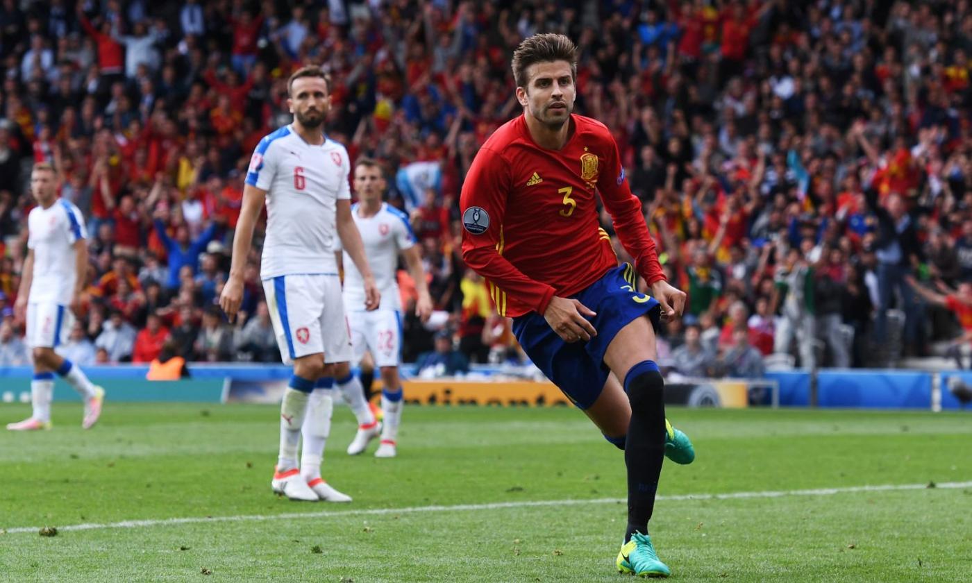 Euro 2016: Spagna-Rep. Ceca 1-0. Iniesta inventa, Piqué la decide all'86'