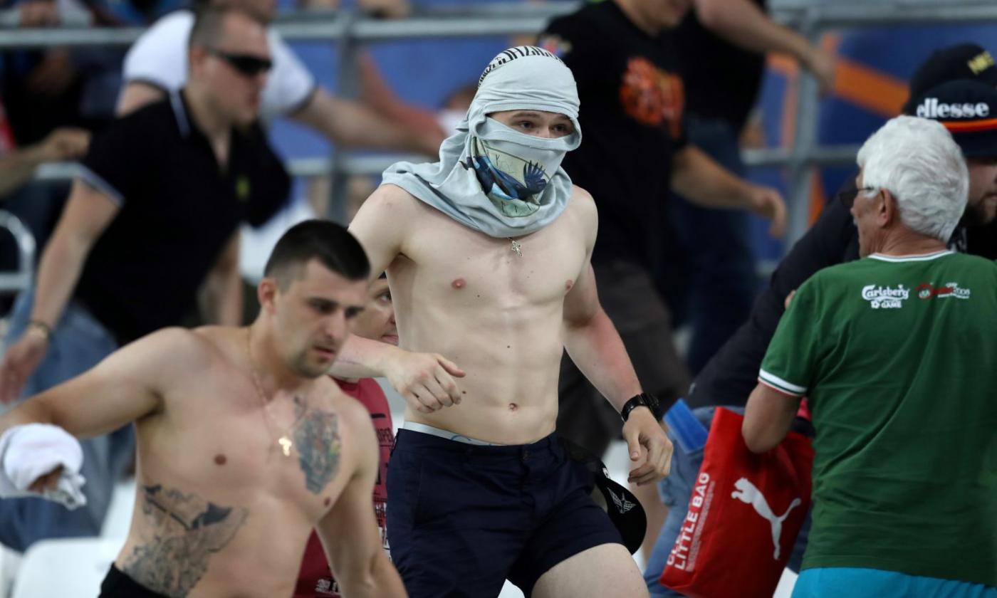 Euro 2016: 36 arresti nella notte, espulsi 20 hooligans russi