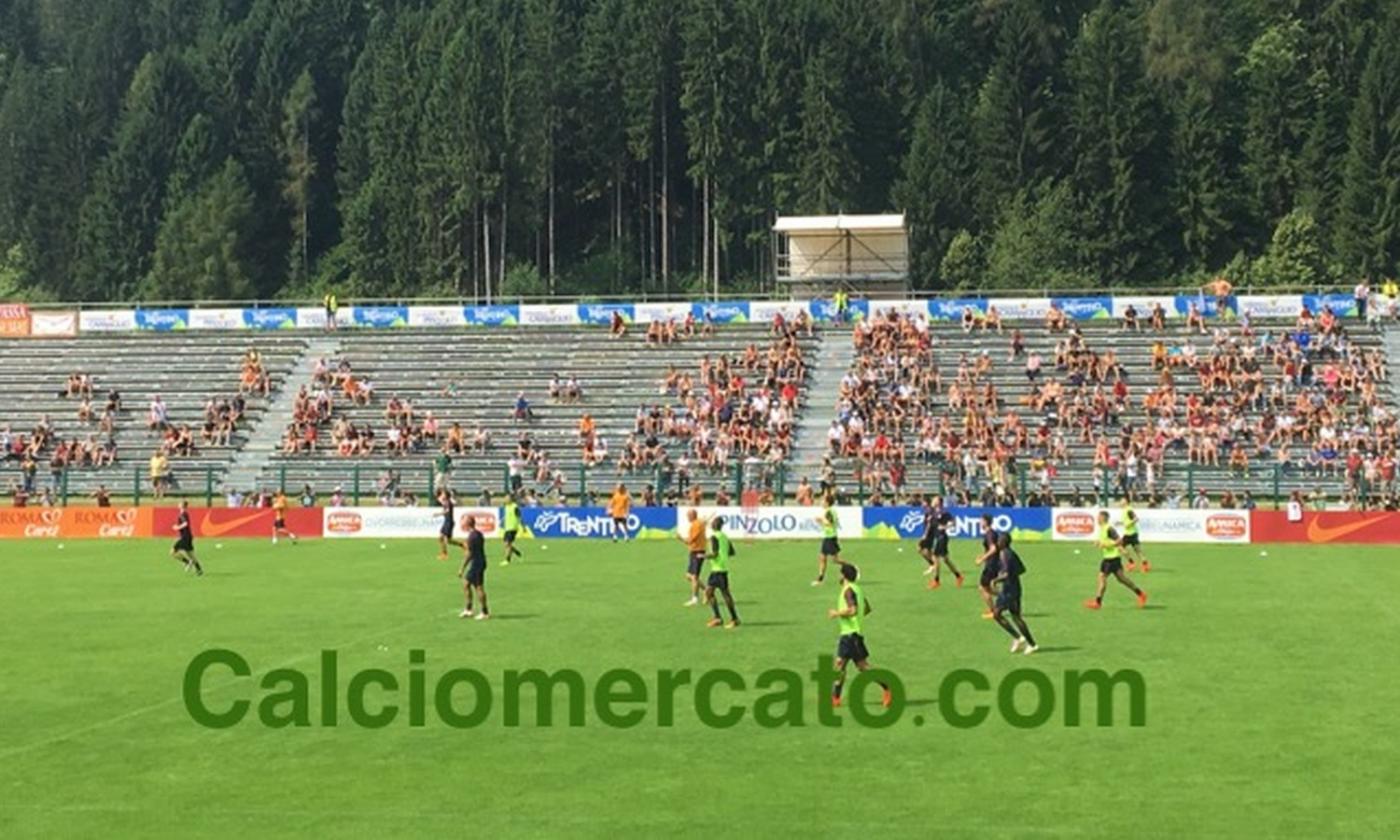 Ritiro Roma: pioggia a Pinzolo, squadra in palestra 