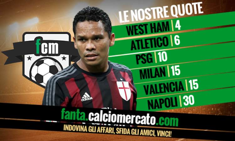 Bacca: 'Ho ricevuto molte offerte, il mio futuro dipende dal progetto del Milan'