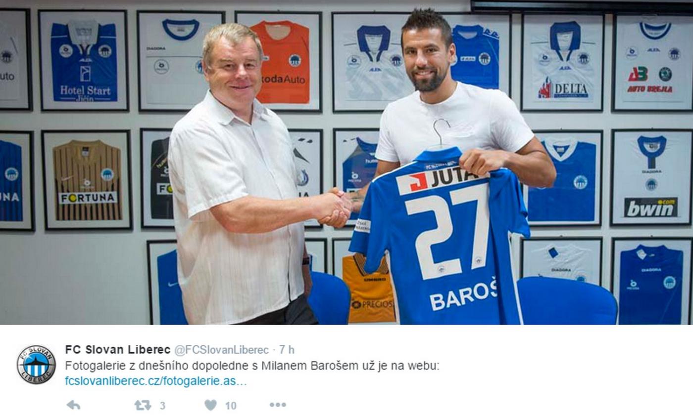 Slovan Liberec, UFFICIALE: colpo Milan Baros